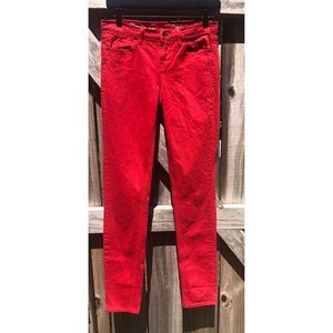 Madewell Red Skinny Skinny Jeans